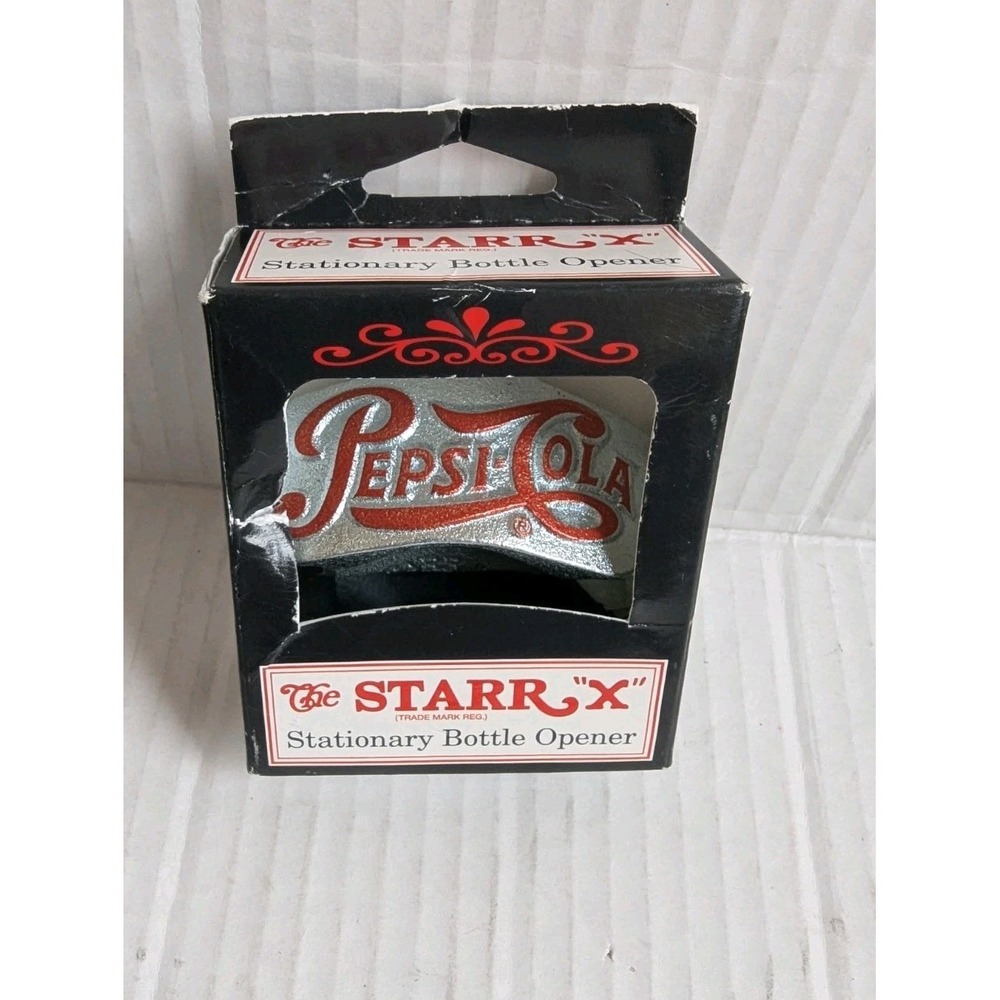 Vintage Authentic Rare The Starr "X" Stationary Bottle Opener W/ Screw New